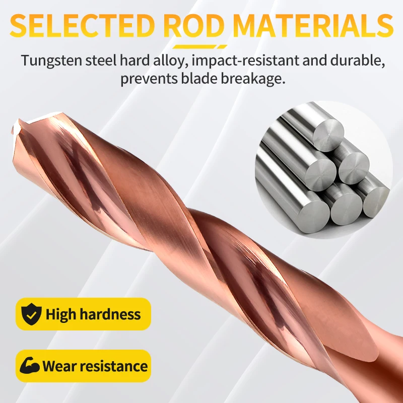 

EVROPA TAP 3D Carbide Drill Bit 3-14 Inner Through Coolant Hole For Steel Efficient CNC Tool Tungsten Steel Drill Bit