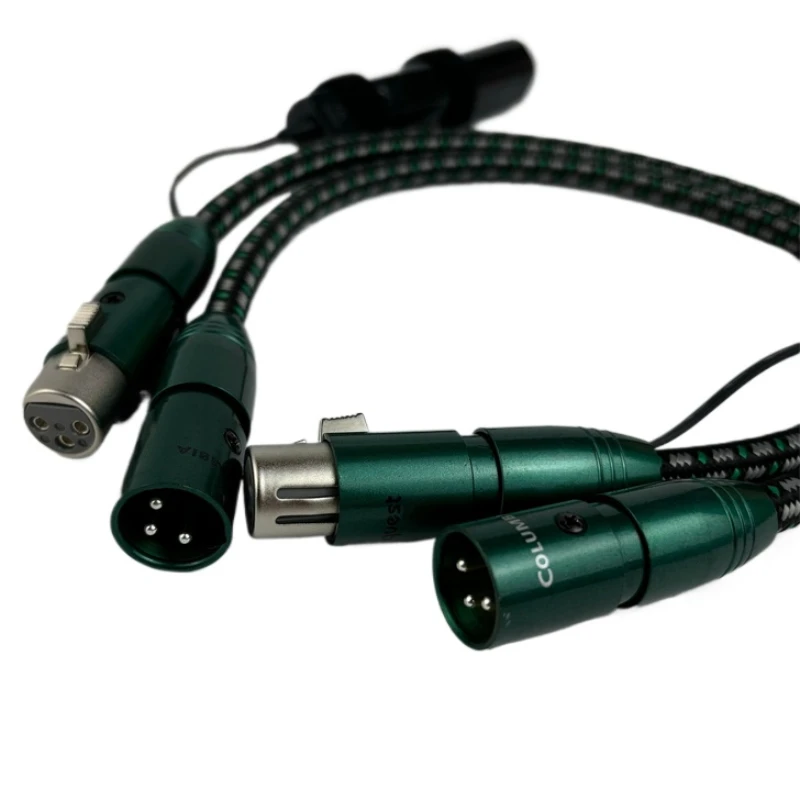 Pair ColumbiaI XLR Balanced Cable Solid PSC+ Copper HiFi Audio Line for Amplifier CD Player