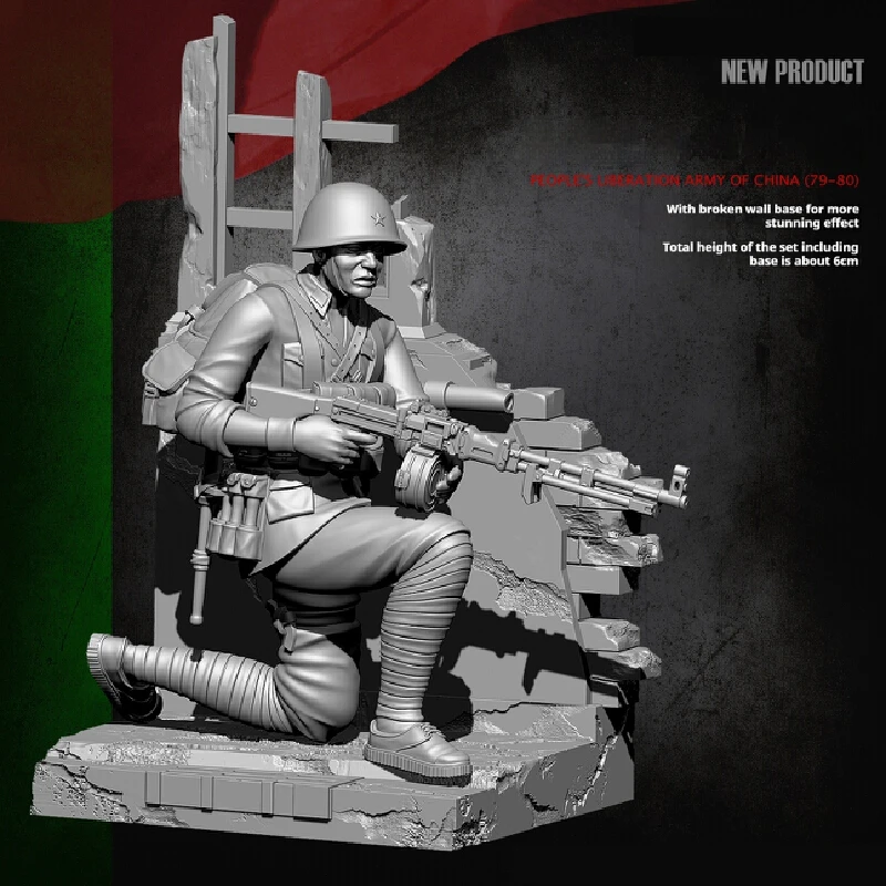 

1/35 Hero Team Legendary Warriors Resin Model Figure Gk Micro Miniature 3d Printed White Model Toy Unassembled And Unpainted Kit