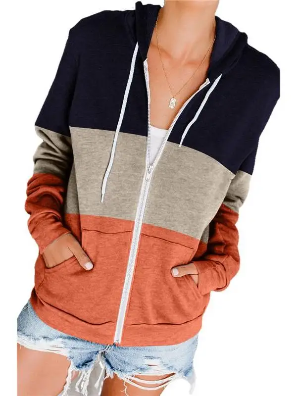 

Винтажная толстовка с карманами и капюшоном на шнурке, спортивная повседневная модель с длинными рукавами и круглым вырезом, в уличном стиле, для женщин