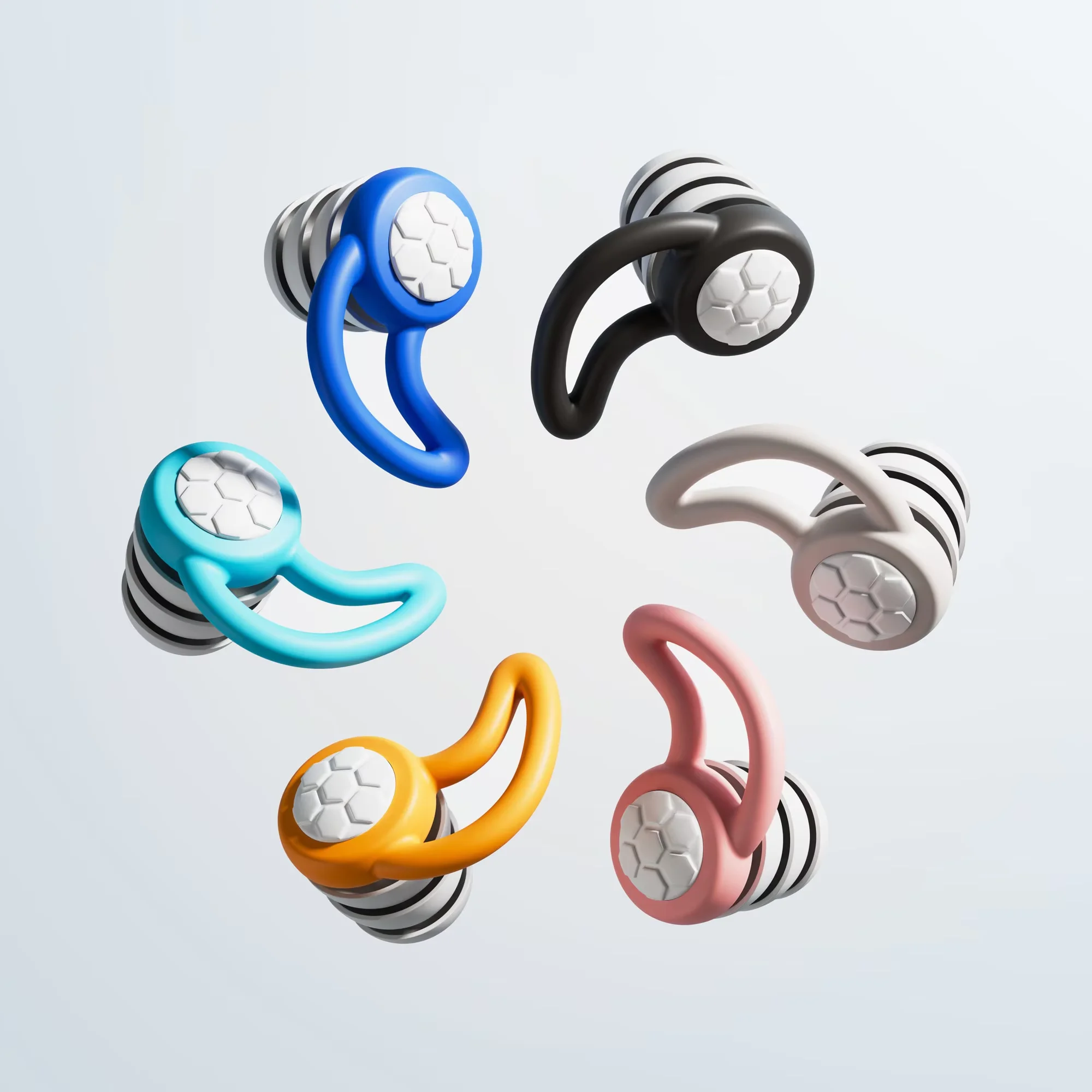 3 Layer Silicone Ear Tips Replacement Comfortable Secure Fit Earbud Tips with Silicone Lanyard for Enhanced Audio Experience