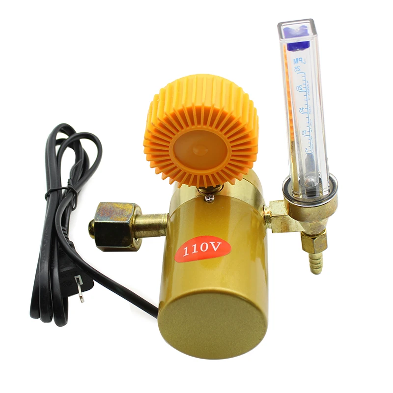 36/110/220V CO2 Pressure Regulator Carbon Dioxide Pressure Reducer Heated Pressure Gauge Meter Flowmeter For MIG/TIG Welding