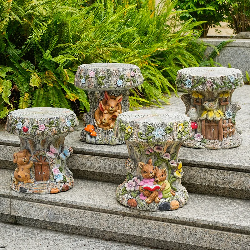 CX simulation animal modeling stump stool outdoor garden balcony courtyard decoration ornament