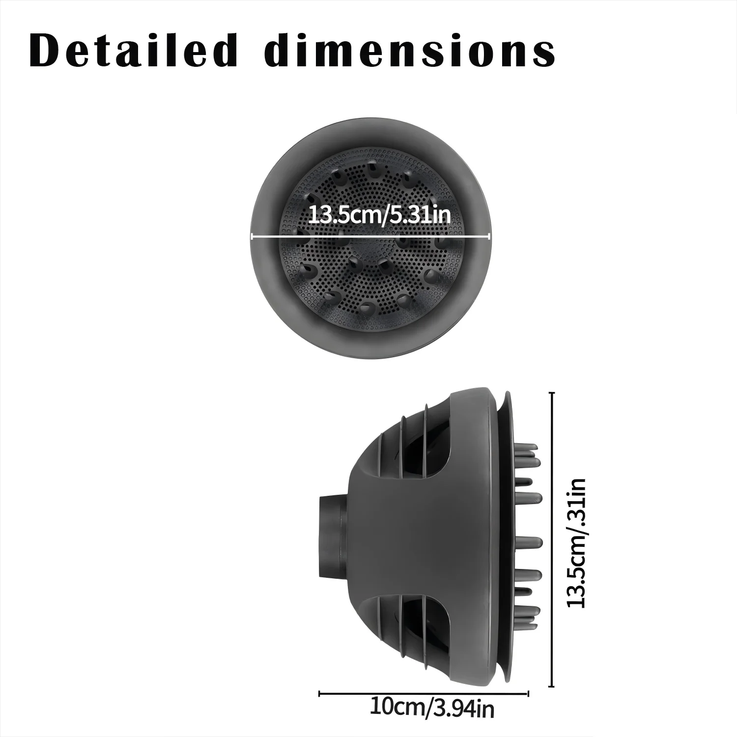 2-in-1 Supersonic Dryer Diffuser Nozzle Wave & Curl Attachment Upgraded Compatible with HD01/02/03/04/08/15/16
