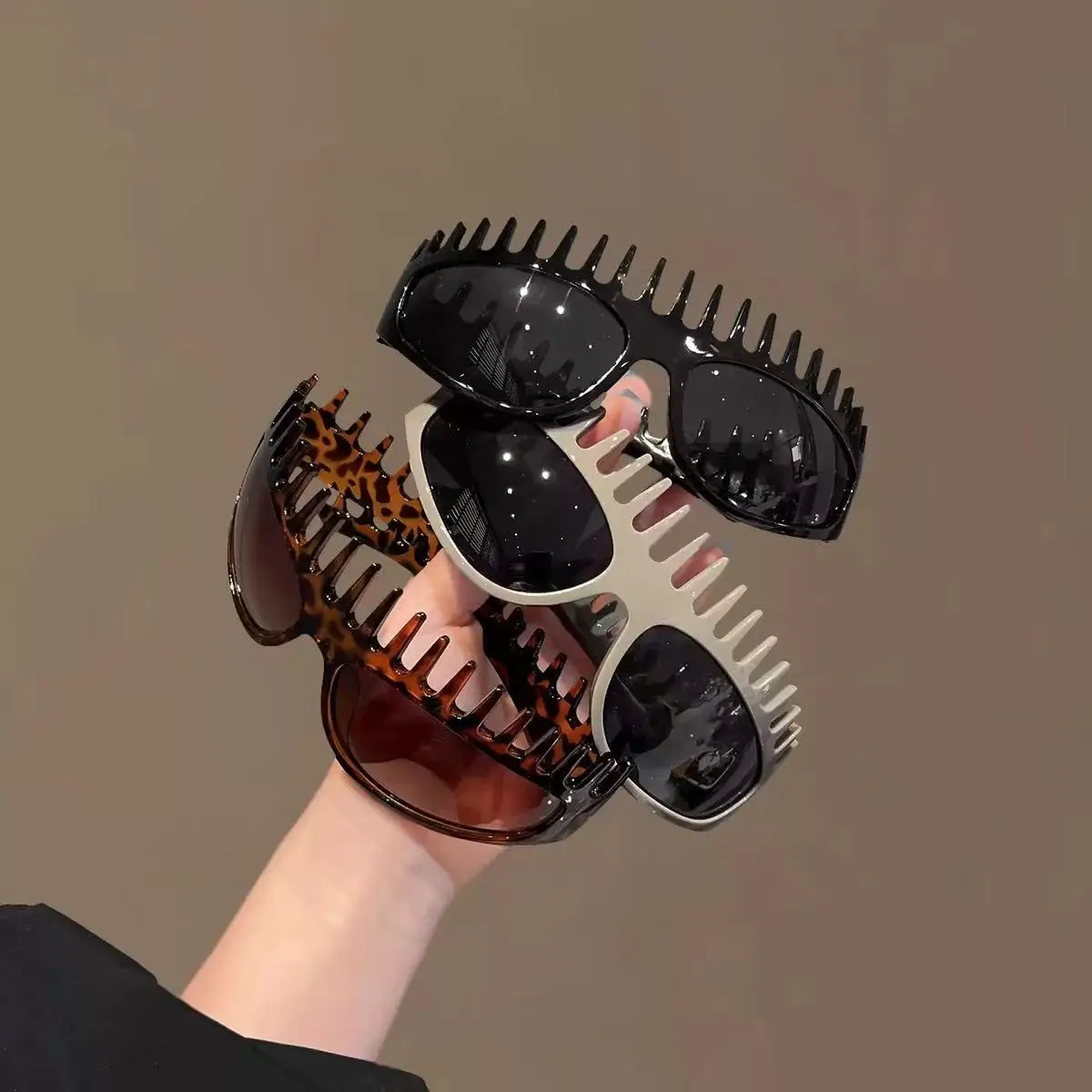 Fashion Headband Style Wrap Sunglasses Decorative Eyewear Suitable for Party Bar Street Photographing Costume Matching