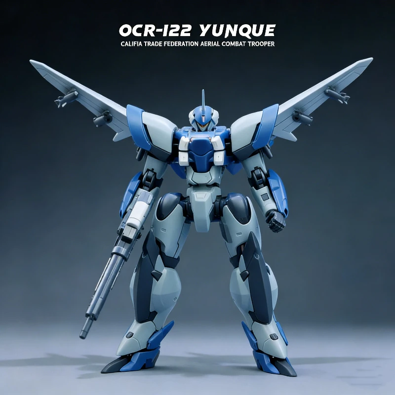 Sheik Mainland 1/144 OCR-122 YunQue Ultra Action Trooper Air Combat Mecha, Kit de Modelo de Plástico, Figura de Acción Coleccionable, Juguete de Regalo