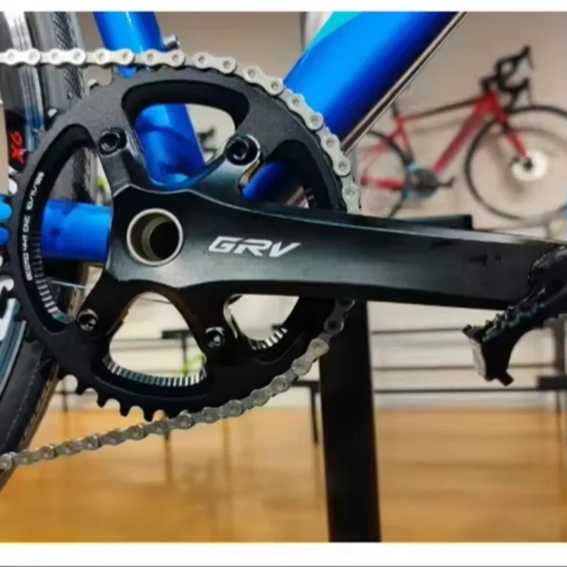 

Mountain Bike Chainwheel 110BCD Aluminum Alloy Single Wide And Narrow Teeth 40/42/44/46/48t Chainring Gravel Bicycle CranksetA