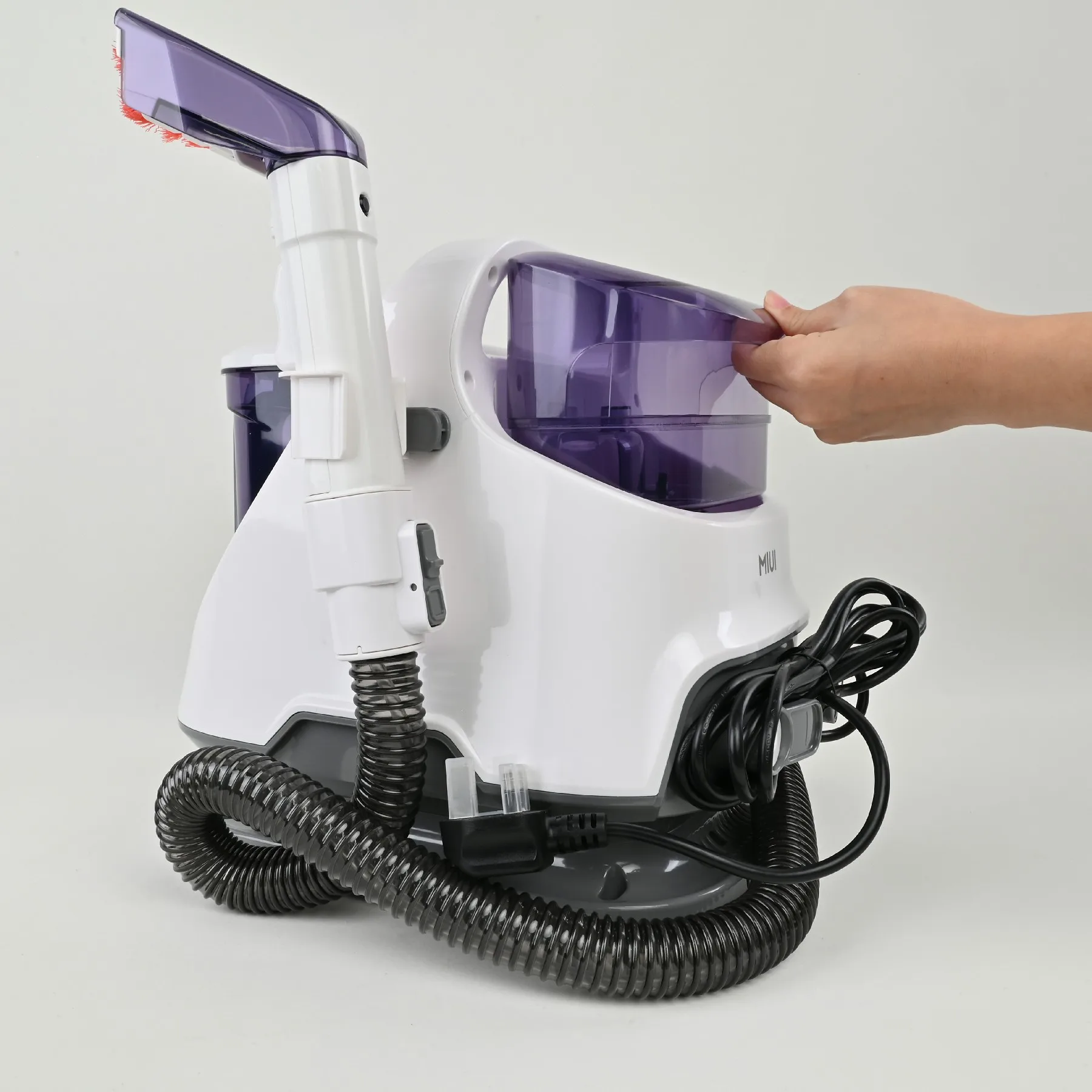 Aspirador de pó portátil 650W 12kPa de alta potência para casa, carpete, sofá, carro - cabo de 3m e tanque grande