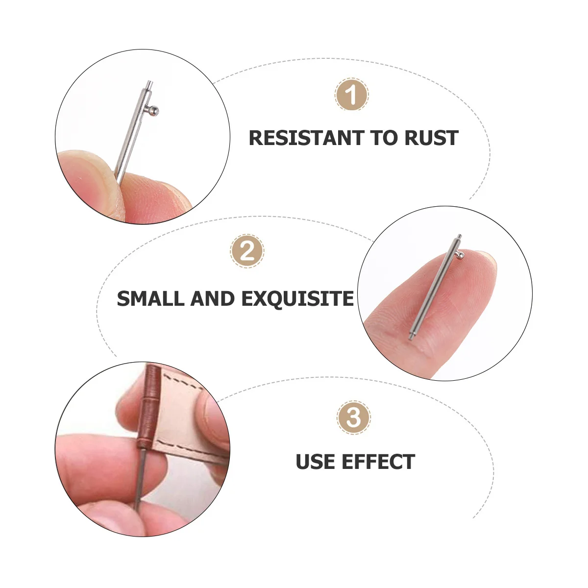 

20Pcs Stainless Steel Quick Release Spring Bars Watch Band Repair Pins 18mm 20mm 22mm 23mm Watch Link Removal Tool