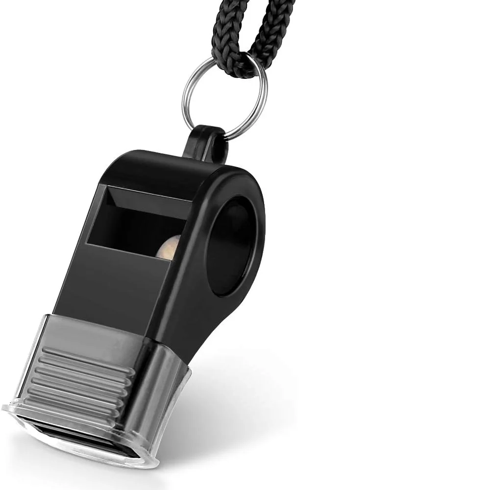 1000 قطعة من صفارات الرياضة البلاستيكية مع حبل قصير، صفارة صوتية واسعة مثالية للمدربين والحكامين والرسميين #5