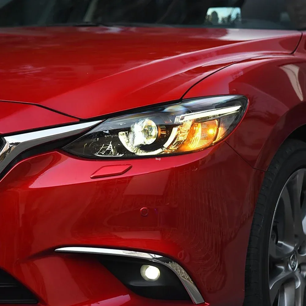 السيارات المصابيح الأمامية استبدال لمازدا أتينزا 2017-2018 LED سيارة الجبهة مصابيح الجمعية العارض عدسة أداة اكسسوارات السيارات
