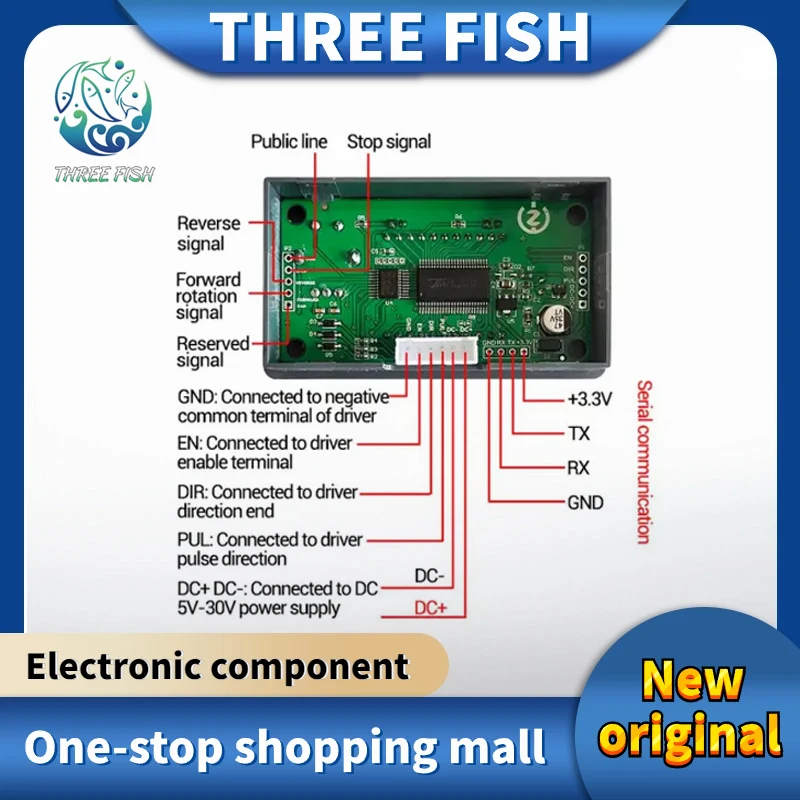 ZK-SMC01 SMC01 42 57 Stepper Motor Controller Positive and Reverse Angle Pulse Speed Control Board Programmable PLC Serial