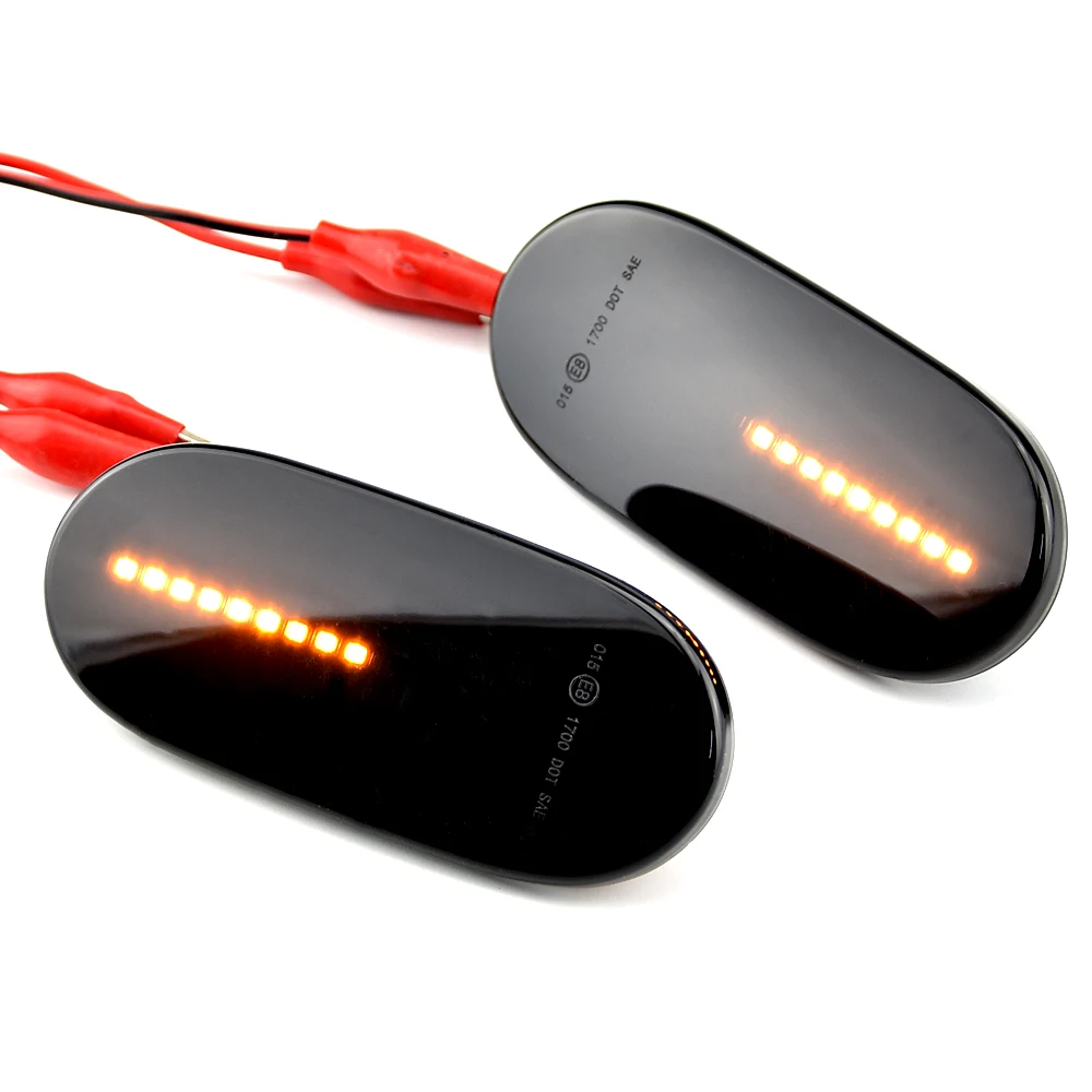 2 قطعة LED ديناميكية الجانب ماركر بدوره أضواء الإشارة مؤشر مصباح لمرسيدس بنز العداء W906 2006-2018 Crafter 2006-2016