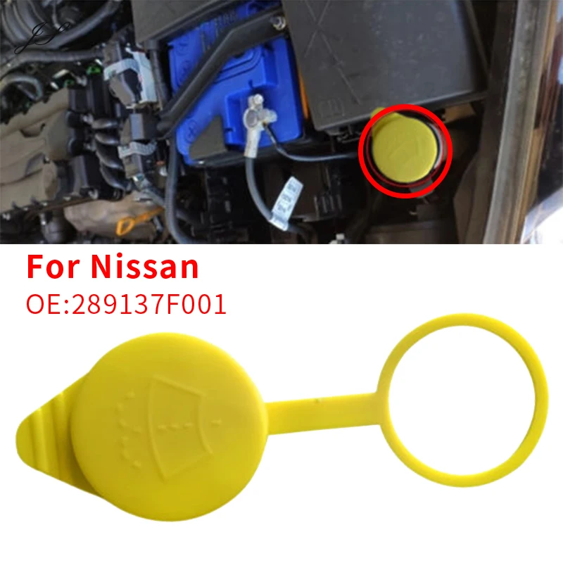 Tapa de botella de tapa de depósito de líquido para limpiaparabrisas de coche JS 289137 F001 para Nissan Pathfinder R50 R51 Terrano R20 Mistral Navara D40