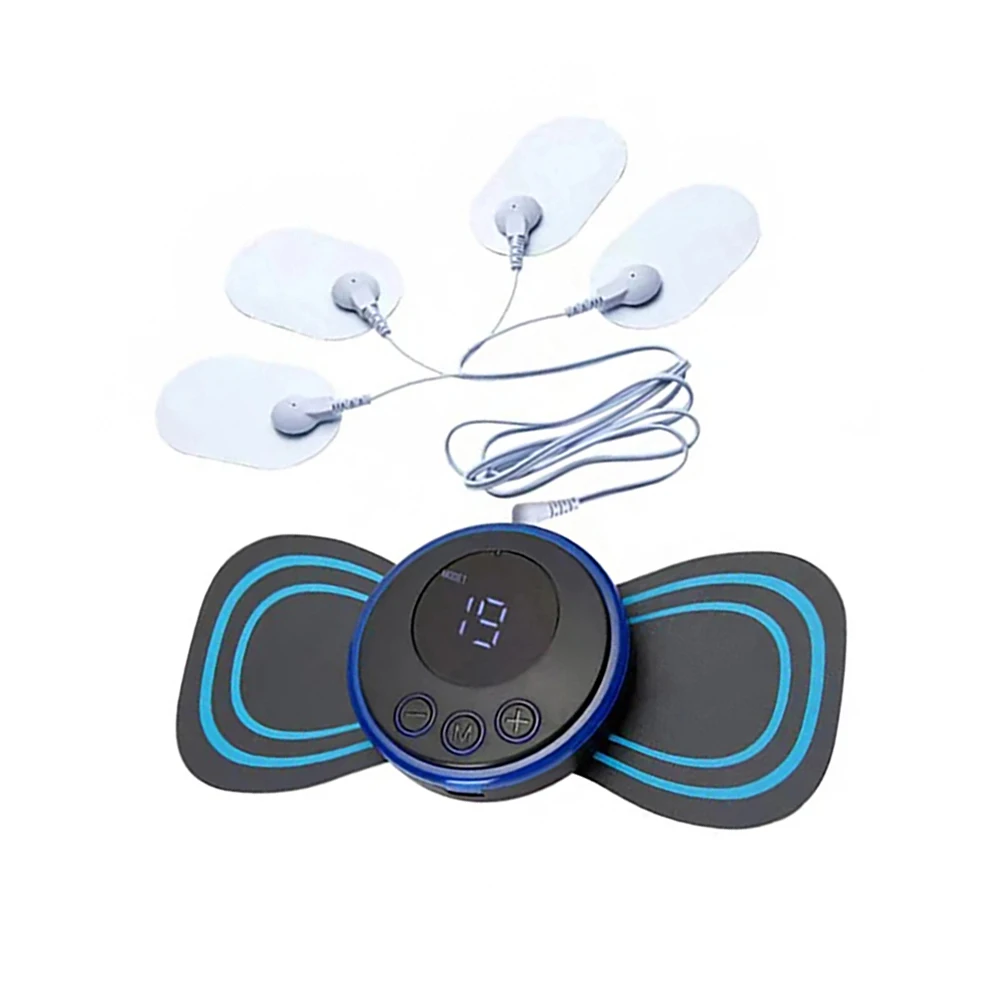 Cervical Spine Massage Sticker Neck Massager EMS Muscle Stimulator Electric USB Pulse Massage Pads Pain Relief Relaxation Tool