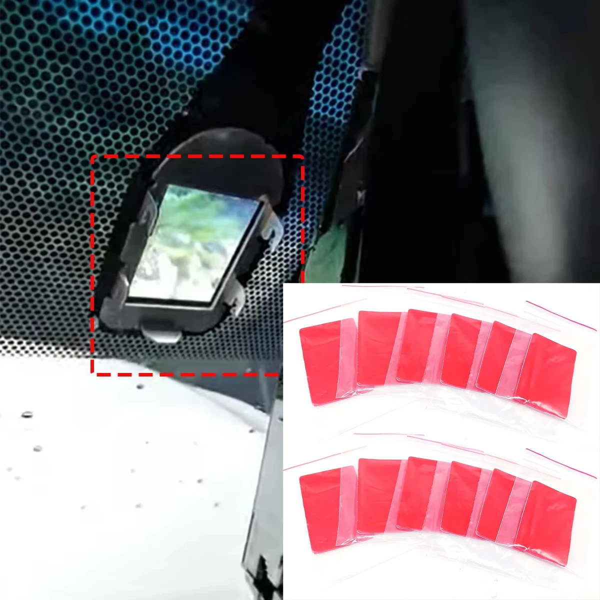For Lexus GS300/350/430/450h/460 RX350 LX570 GX460 LS430/600 Rain& Light Sensor Gel Adhesive FILM Cushion Pad Windscreen Tape