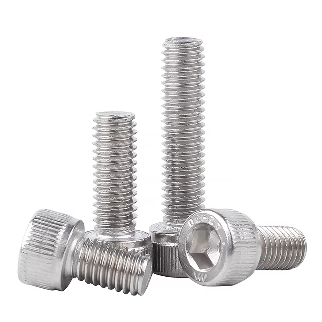 1Kit 304 Stainless Steel Cup Head Hexagonal Screw Cylindrical Head Screw Bolt M2 M3 M4 M5 M6 M8 NEW
