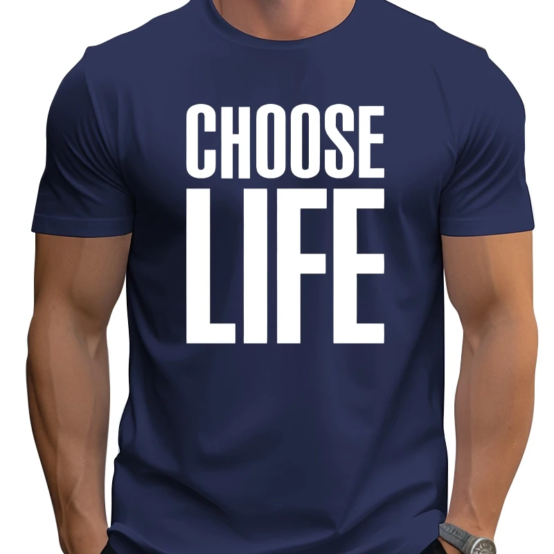 

Choose Life T Shirt Inspired By Wham 80'S Retro Fancy Dress Adults Brand New