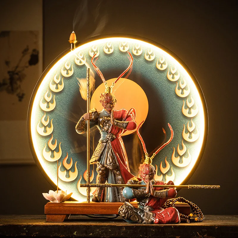 

Wukong Qitian Great Sage Battle defeats Buddha and Devil in one thought, figure living room large ornament