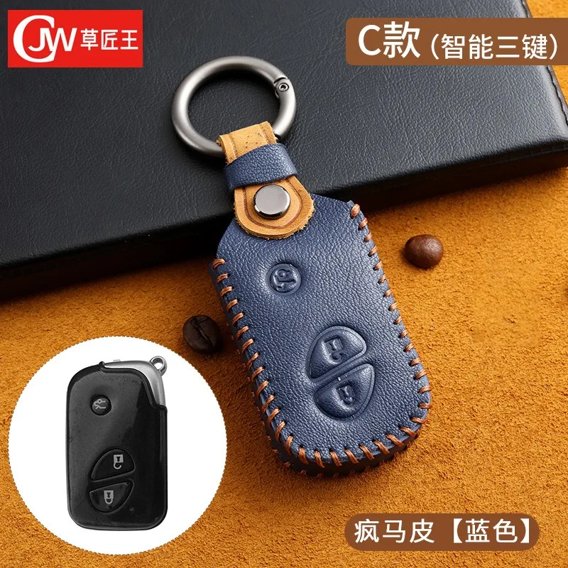 Luxury Leather Car Key Case Cover Fob Shell for BYD Han Ev Tang Second Generation Dm Qin PLUS Song Pro MAX Yuan S6 G5