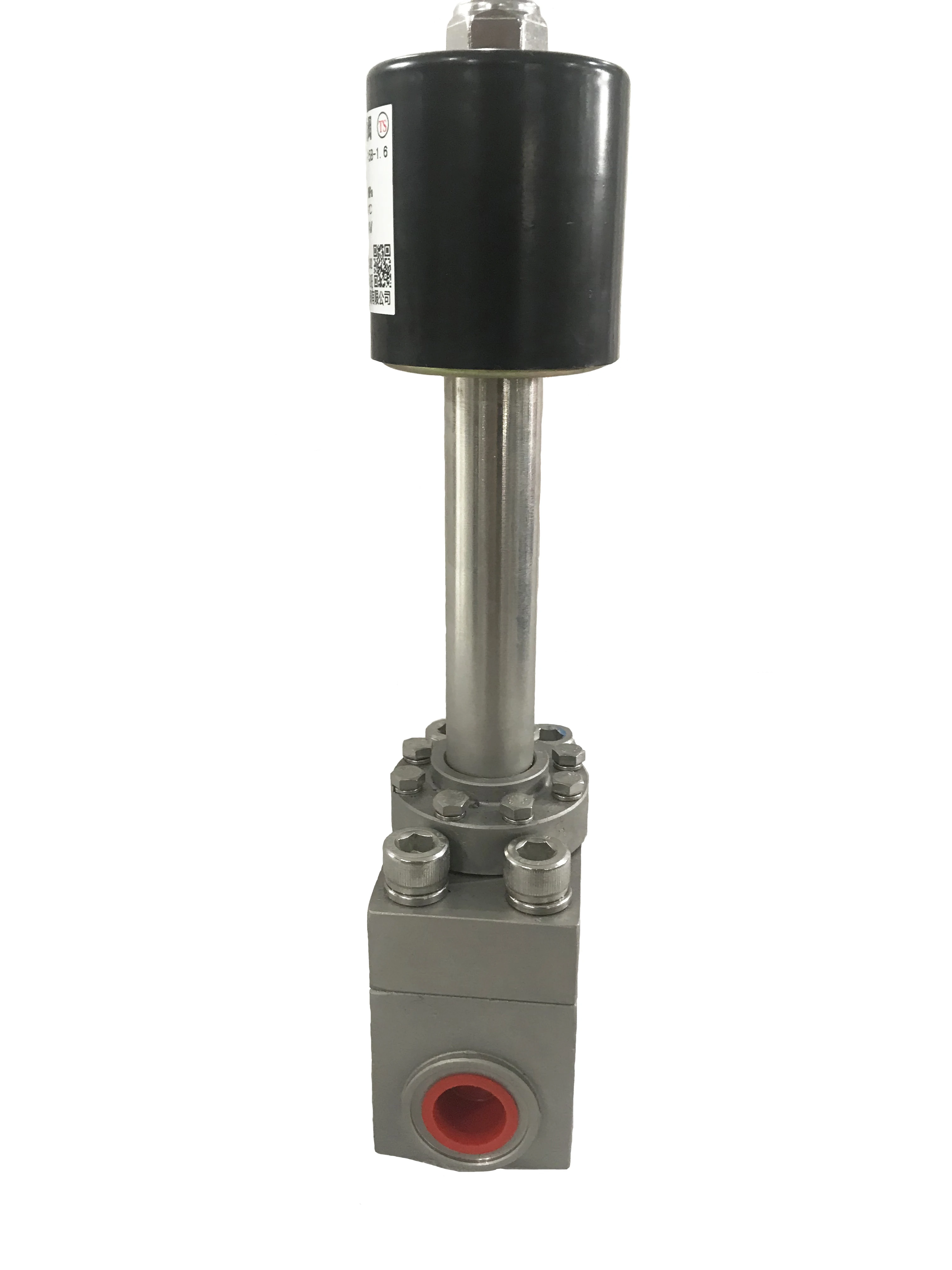 2 Way 16 bar 1.6mpa Liquid Nitrogen Cryogen -196℃ Solenoid Valve Orifice 15mm SS304 DN15 stainless steel valve