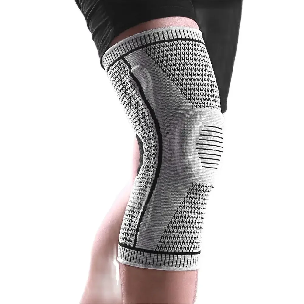 

Knee Brace Patella Medial Support Strong Meniscus Silicone Compression Protection Sport Knee Pads Running Basketball