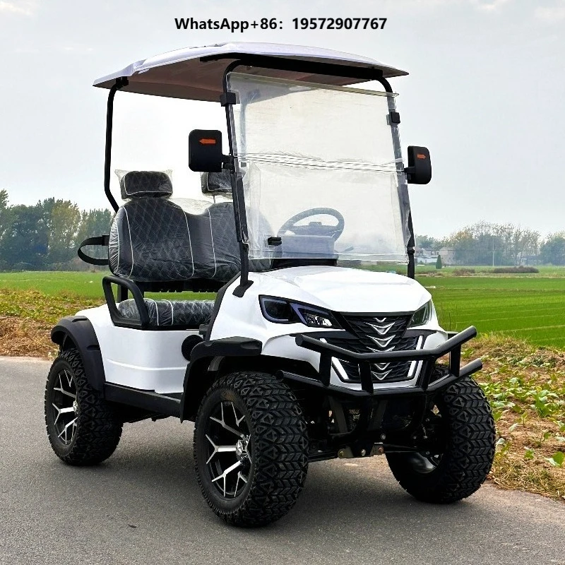 Buy 2 Seater Electric Golf Cart 48V Lithium Battery 80km Range with Sunshade Headlights Speaker  Certified
