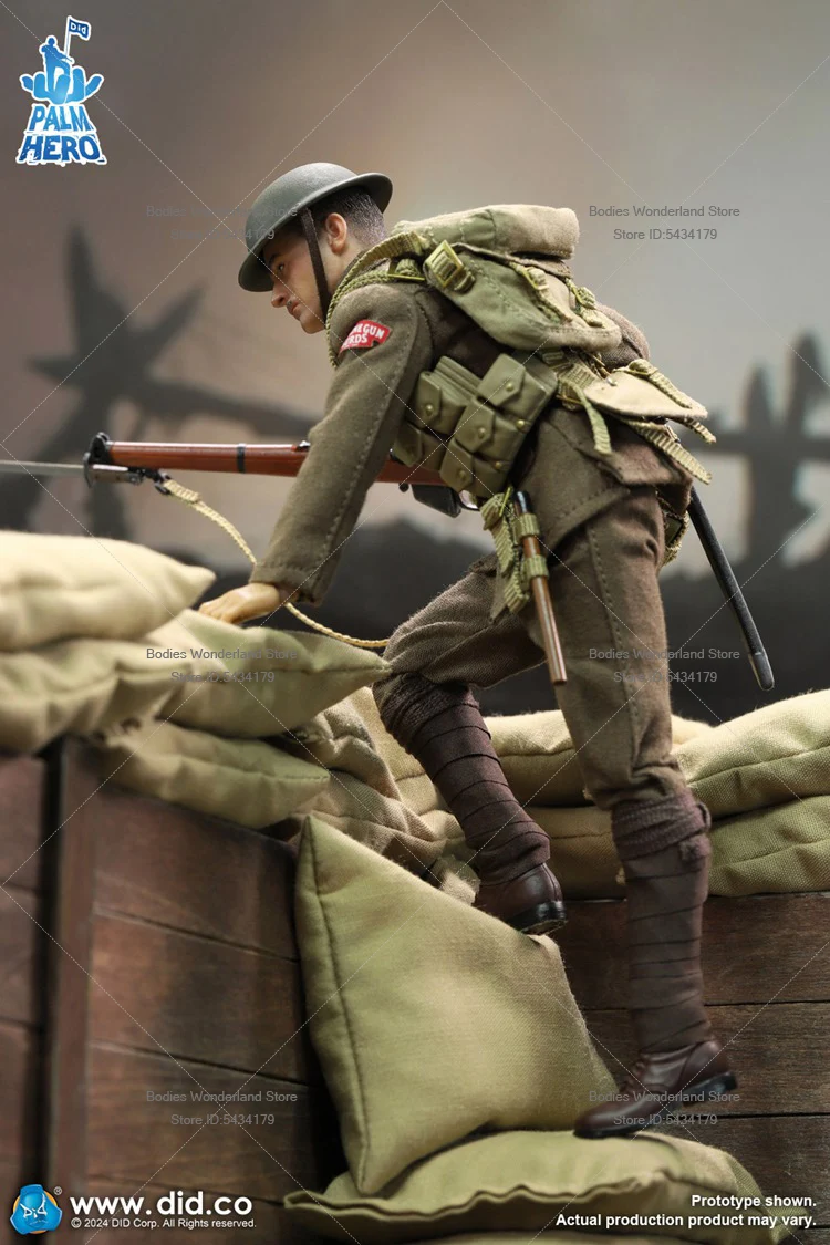 ในสต็อก DID XB80028 1/12 Scale ทหารราบอังกฤษ Albert ทหารชายชุดเต็ม 6 นิ้วรูปตุ๊กตาคอลเลกชัน