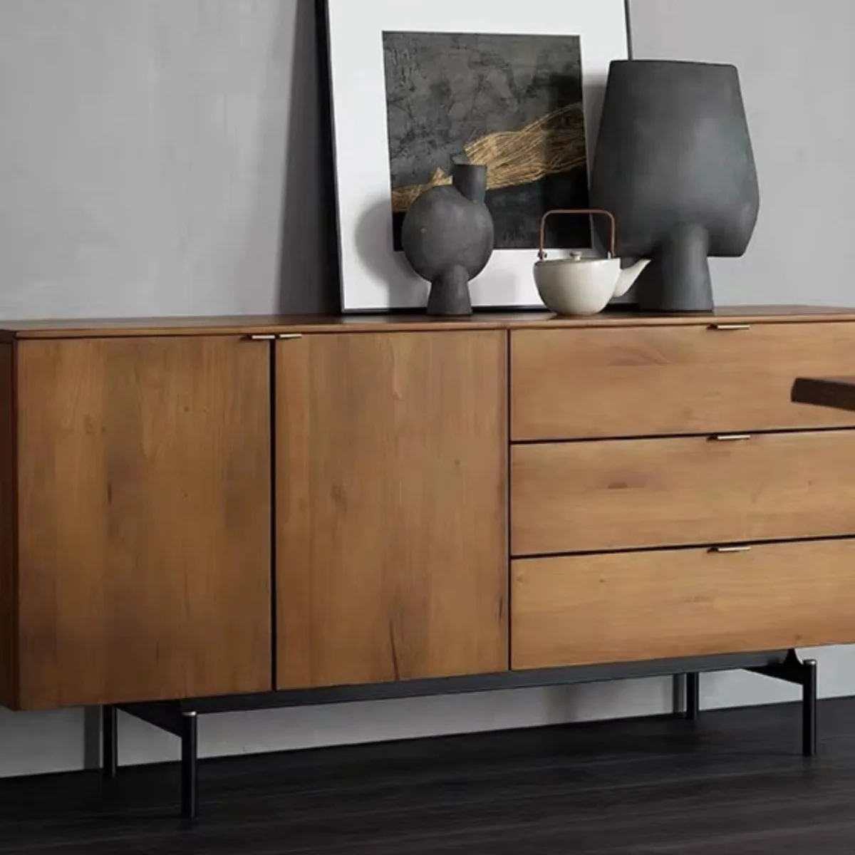 

Solid wood boxwood small apartment entrance living room locker