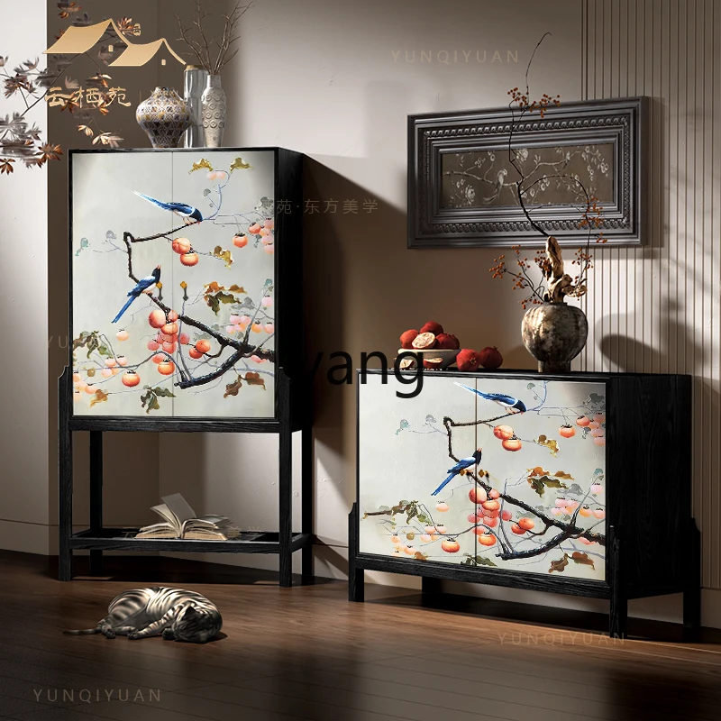 LHH  solid wood entrance cabinet, facing the door, living room, dining side, bedroom, locker