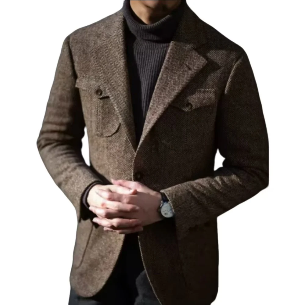 Apenas hommes 1 pièce Blazer poisson colonne vertébrale veste affaires élégant chaud printemps Ternario Para Homem Moda Roupas-para-homem