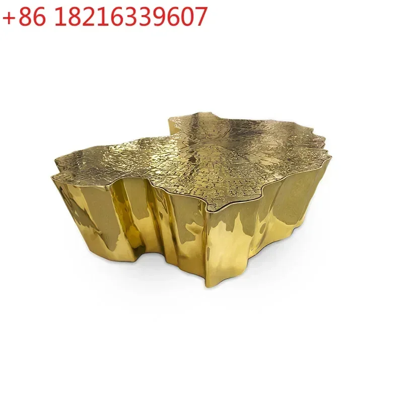 TAO Light Luxury Designer Stainless Steel Stump Shape Hotel Villa