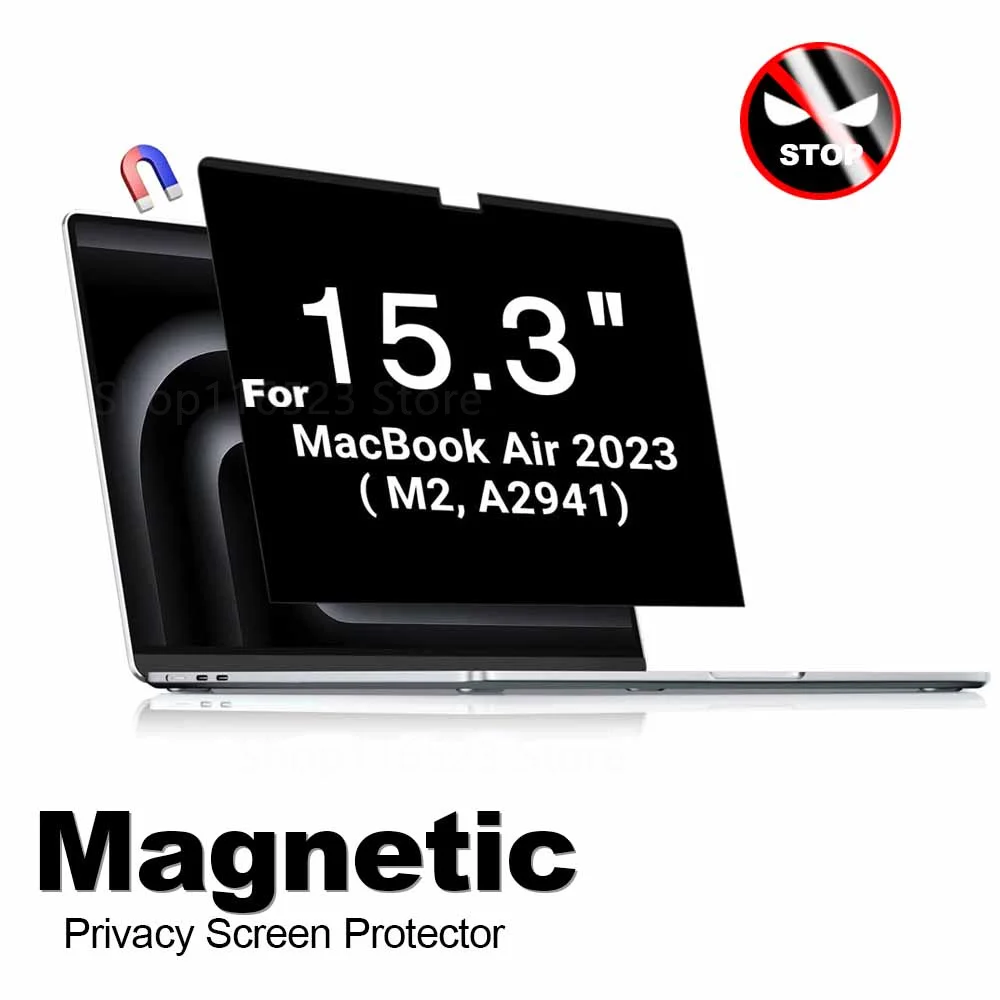 For Mac Air 15.3 Inches Magnetic Privacy Screen For Macbook Air 15 Inch 2024 2023 Air M3 M2 Removable Laptop Filter Accessories