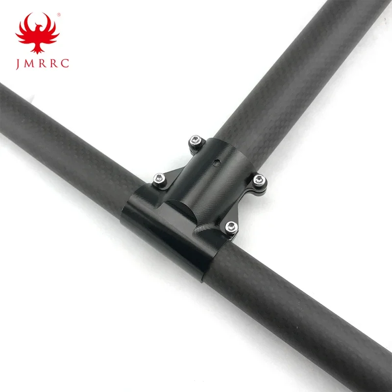 JMRRC 25mm-20mm Tee Joint T-Shape Three Way Tripod Carbon Fiber Arm Landing Gear Fixed Connector Holder Adaptor