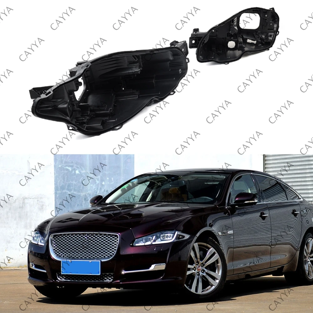 

2PC Headlight Bottom Base Case Housing For Jaguar XJ 2010-2015 2011 2012 2013 2014
