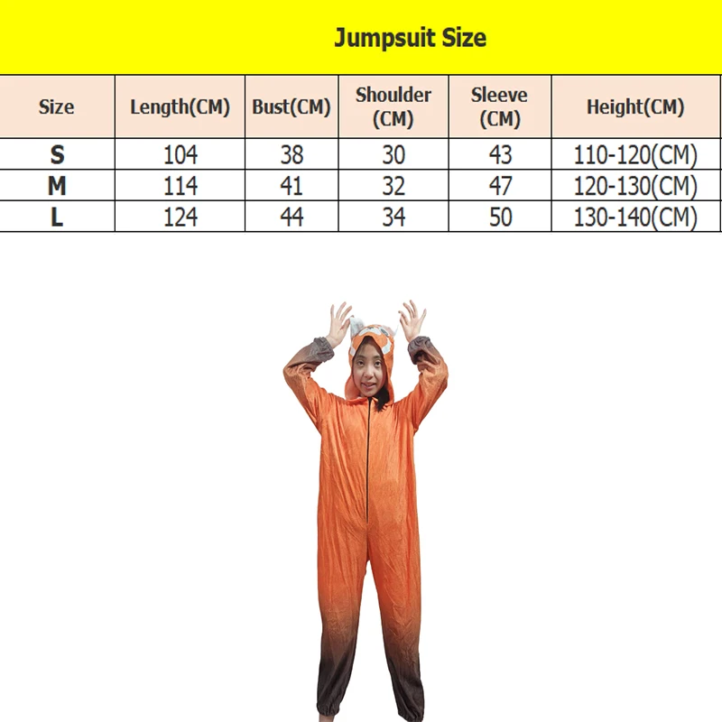 Red Panda Pixar Costumes For Girl Boy, Halloween Cosplay Jumpsuit,Dress Up Carnival For Women Man Cloth Ideal Masquerade Gifts