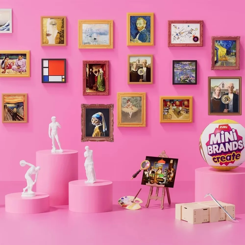 Zuru Mini Brands Create Masterpieces Series 5 Surprise Minis Blind Balls Miniature Famous Painting Collectible Toy Mini Ornament - view 3