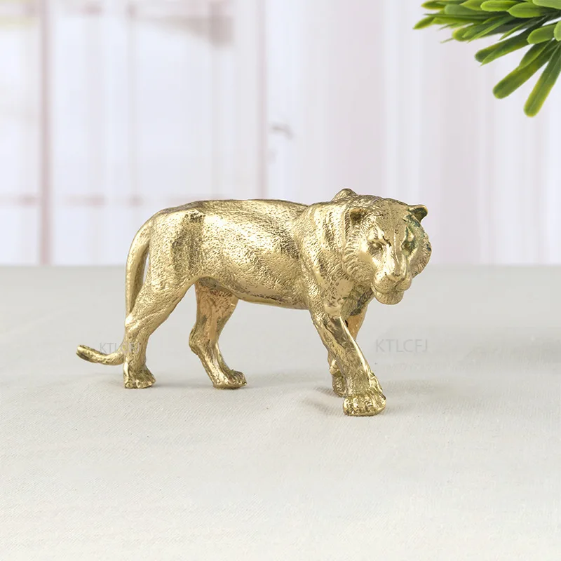 Factory direct sales copper tiger leopard home decoration European decoration gift tiger handicraft decoration