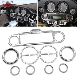 For Harley Touring Electra Street Glide Road Glide Trike 1986-Up Speedometer Bezels Speaker Stereo Accent Trim Ring Horn Cover