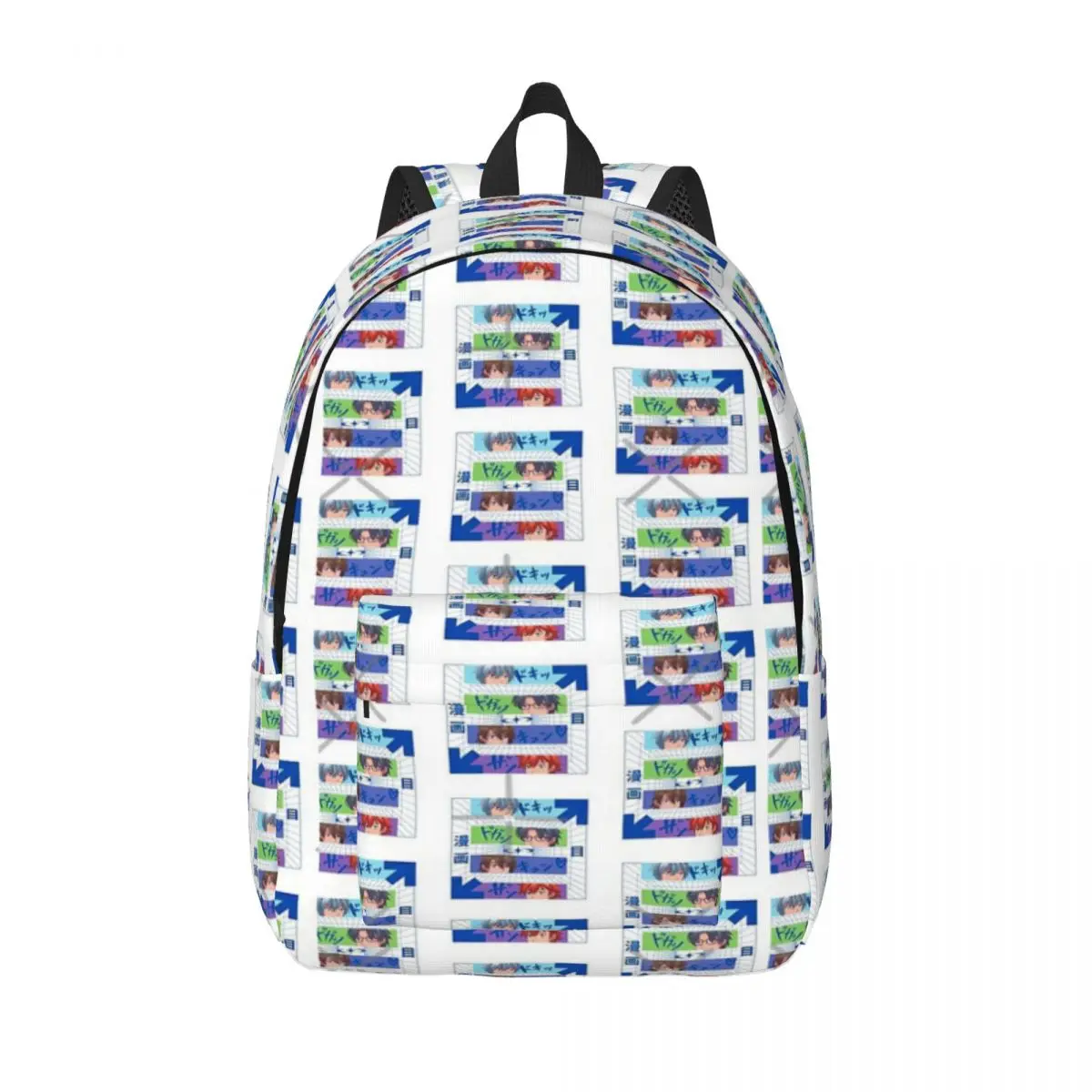 

Простой и стильный рюкзак с изображением лица аниме, холщовый рюкзак, рюкзаки