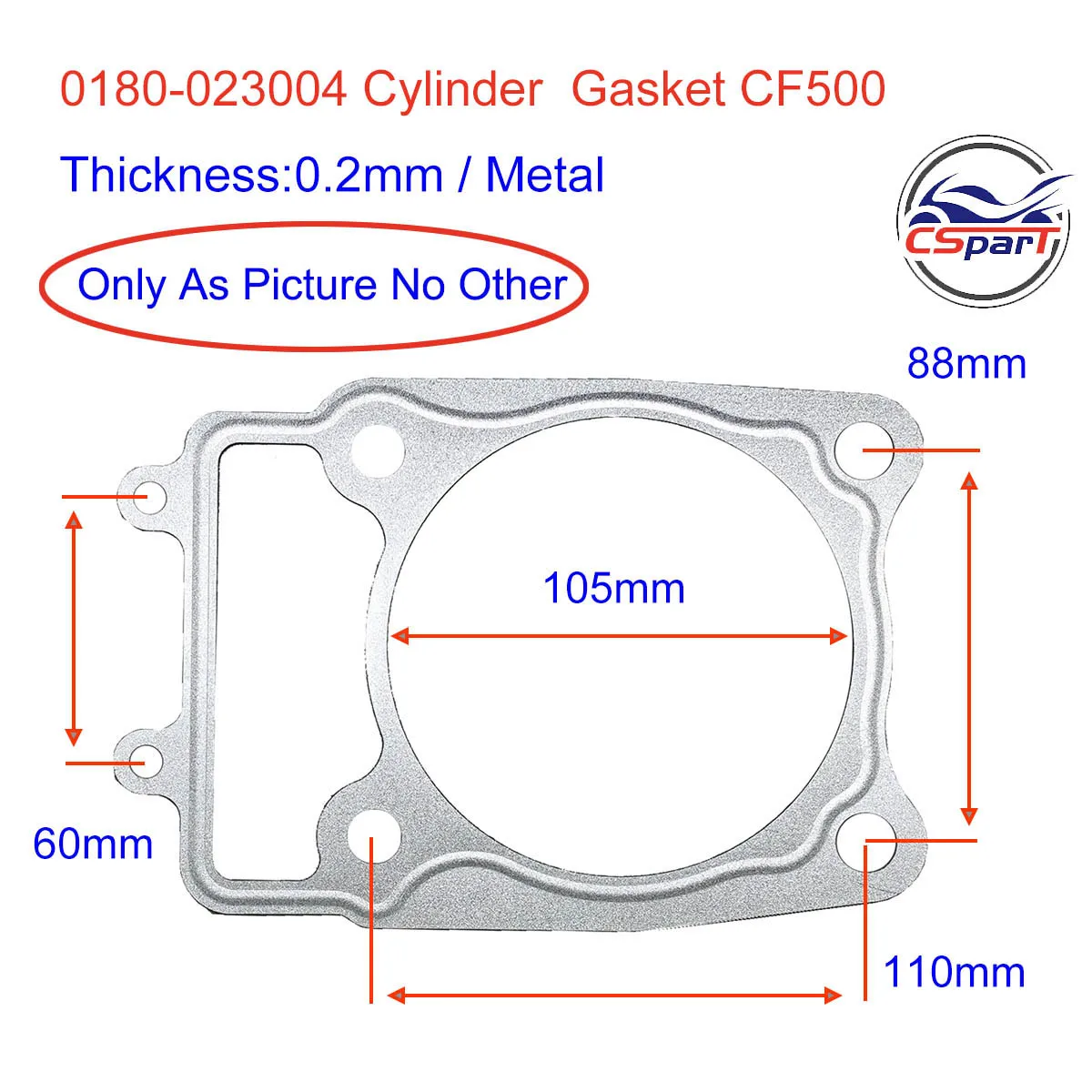 Engine Gasket Kit For CFmoto CF Moto ZFORCE CFORCE UFORCE CF500 CF188 500 500CC ATV UTV SSV