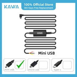 KAWA Hardwire Kit PT01 Mini Port 24H Parking Surveillance Cable Compatible with KAWA D8 & D10