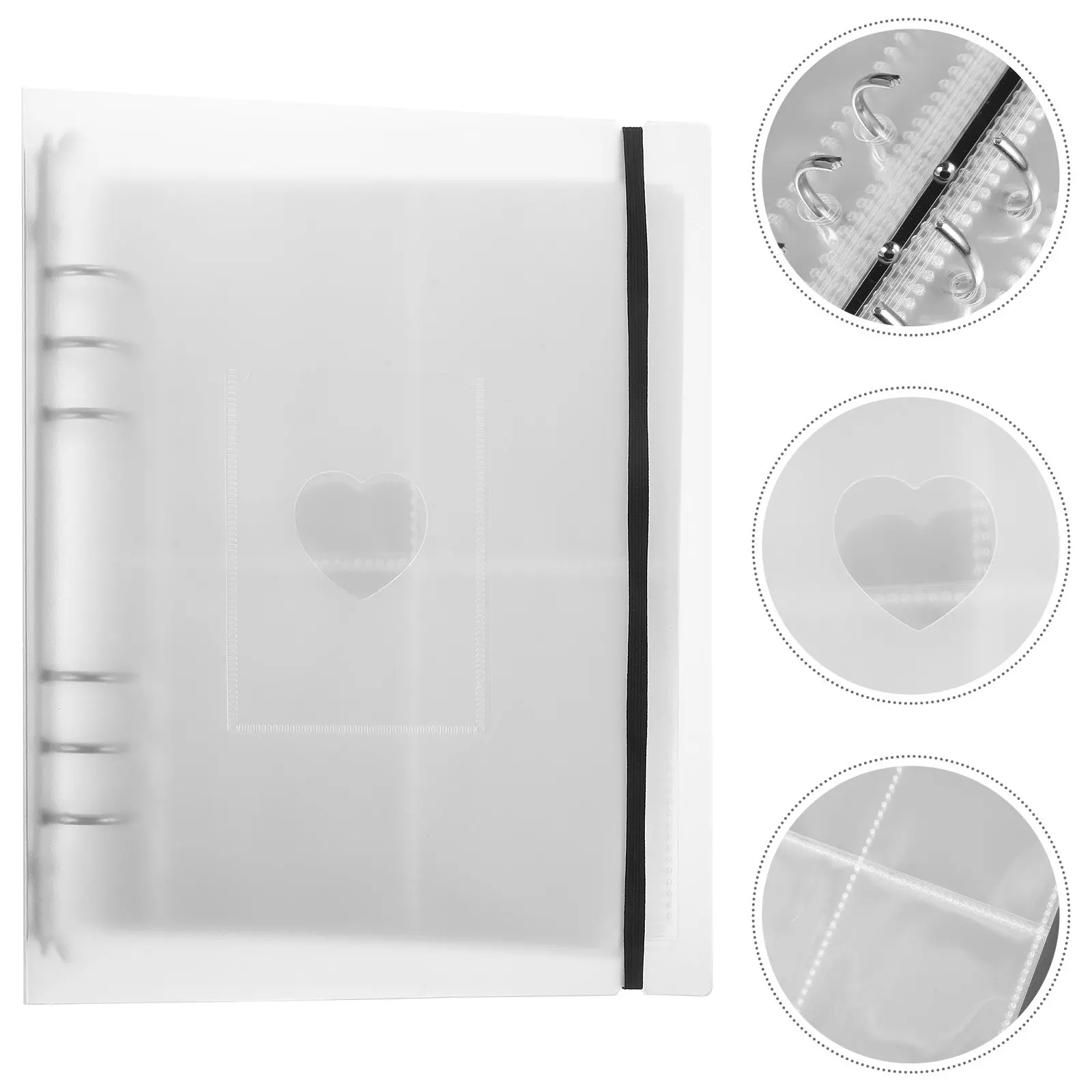 1Set Long-Lasting PP Photo Card Sleeves Clear Loose-Leaf Pages for Photo Albums Postcards Credit Cards Binder Pocket Inserts