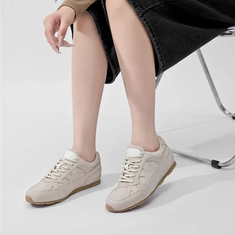 AIYUQI Women German Training Shoes 2026 New Flat Lace-up Sneakers Women Fashion Anti-slip Running Casual Shoes For Women