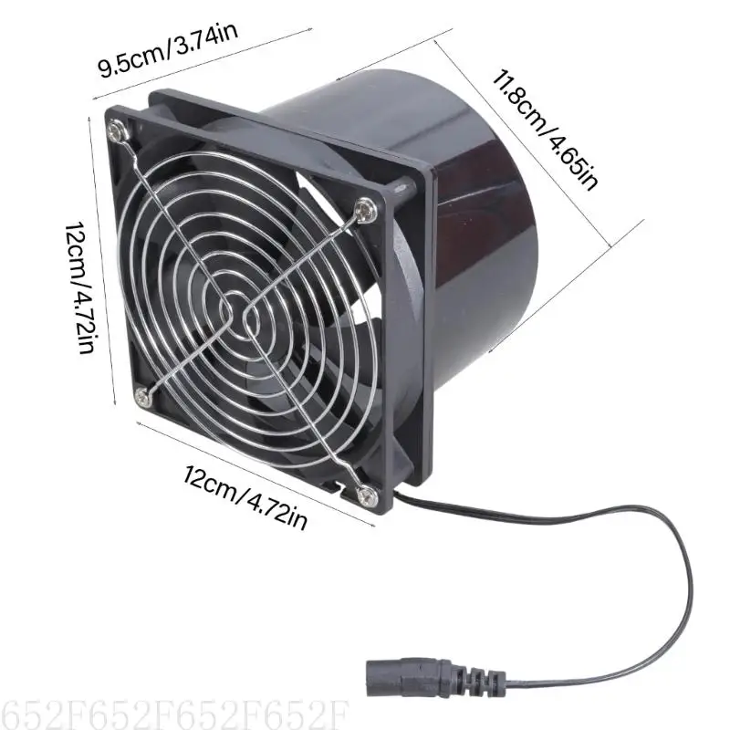 Solar Ventilation Fan 12V Efficient Airflows Solution for Greenhouses Attics with Sturdy ABS Construction