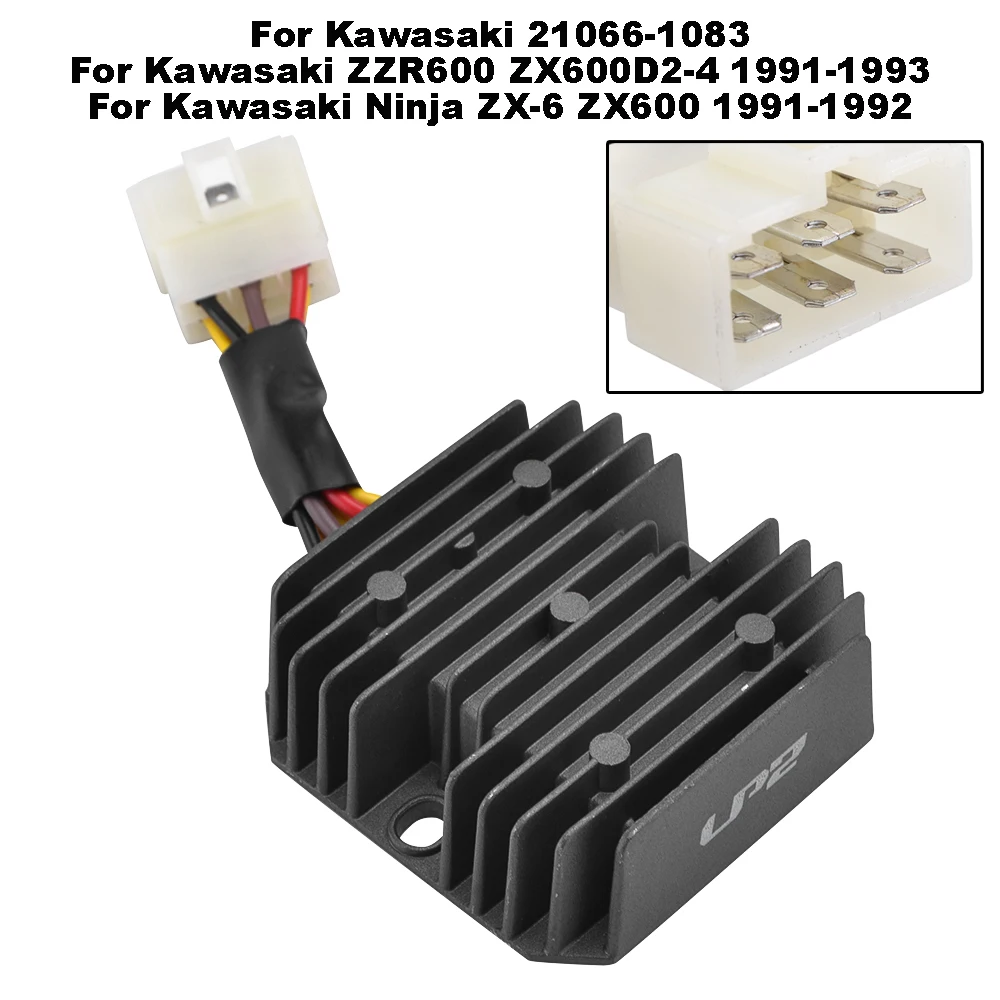 

Rectifier For Kawasaki ZZR600 ZX600D2-4 Ninja ZX-6 ZX600 KLF300 Bayou VN750 VN1500 ZL600 Eliminator GPX600 ZR750 Zephyr