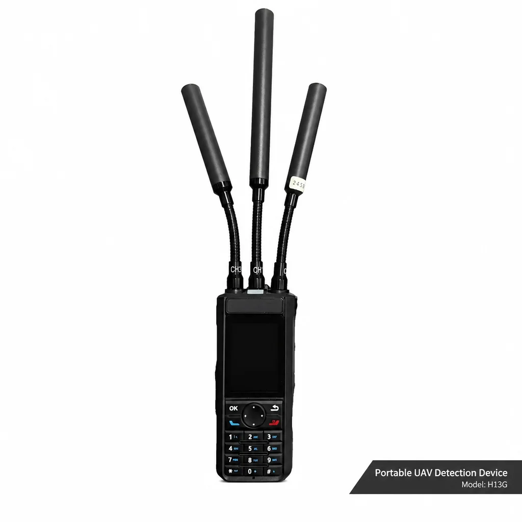 300MHz to 13.4GHz 5km Detection Range With RID Function Portable Ultra Wideband Drone Detector