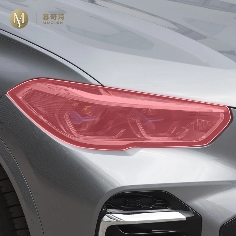 

Для BMW G05 X5 2019-2022 предварительно вырезанная автомобильная внешняя фара устойчивая к царапинам защитная пленка из ТПУ прозрачная/копченая черная