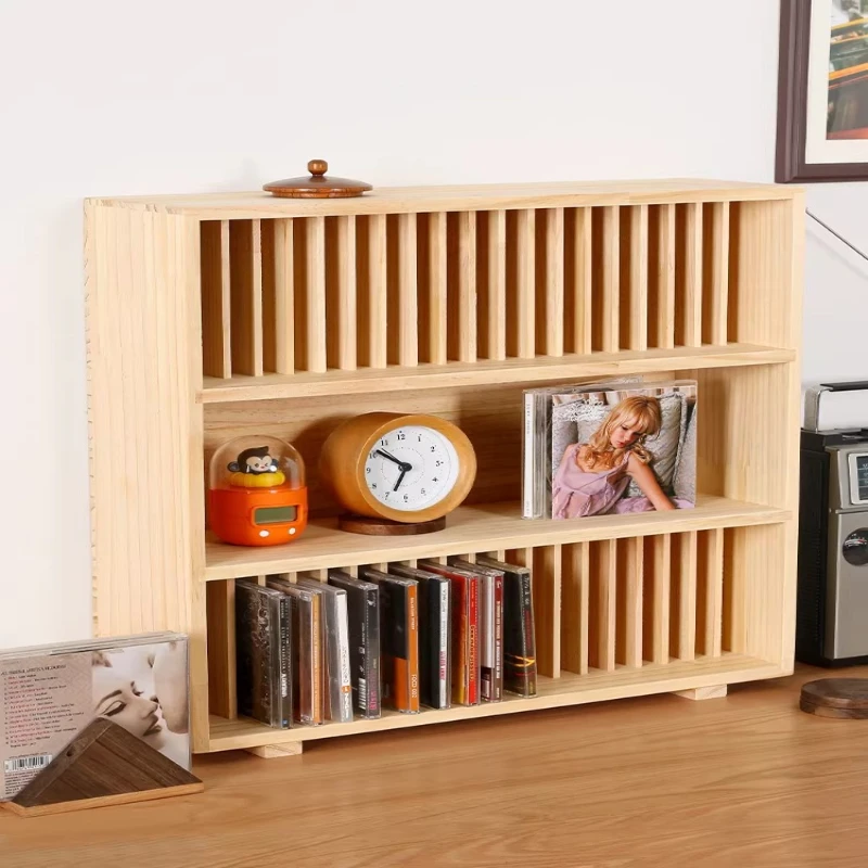 

Стеллажи для компакт-дисков из цельного дерева, стеллаж для хранения игровых компакт-дисков, стеллаж для коллекции, хорошая домашняя мебель Bastidores De CD ZY40CDJ