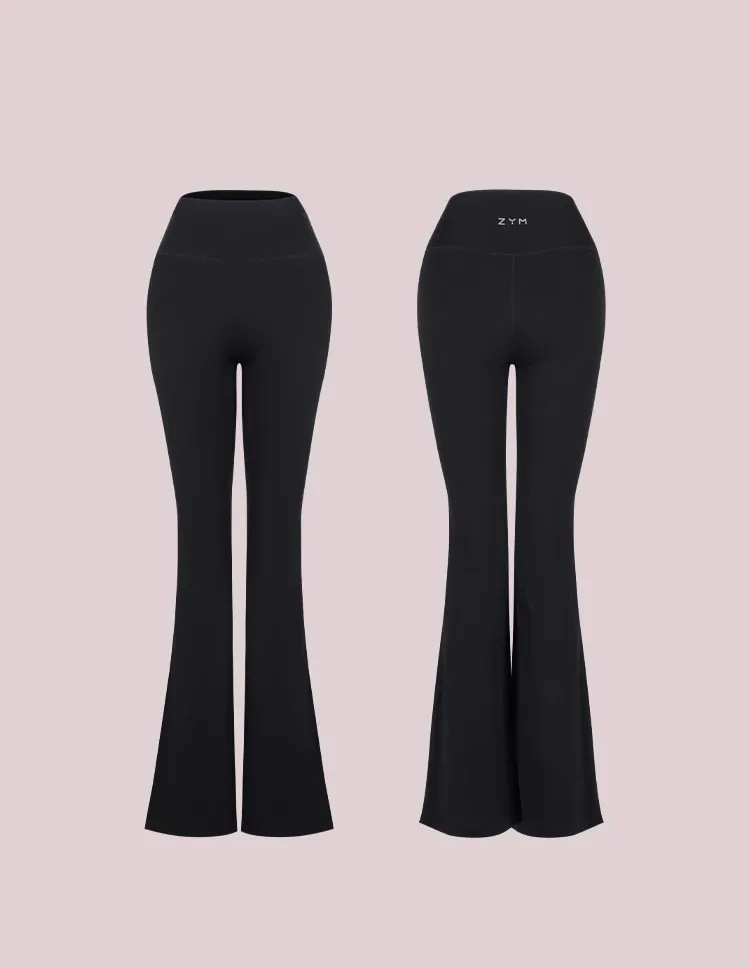 ZYM Latin Dance Pants  Women with a Flare Bottom High Waist Elegant Dancing Yoga Trousers #2428